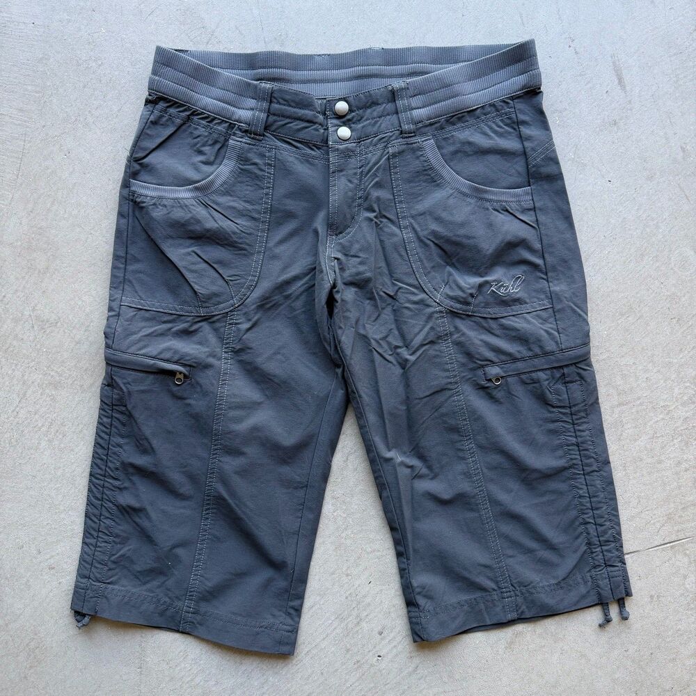 KUHL Shorts Womens 6 Gray Durango Knickers Capris Outdoors Hiking Cargo Casual